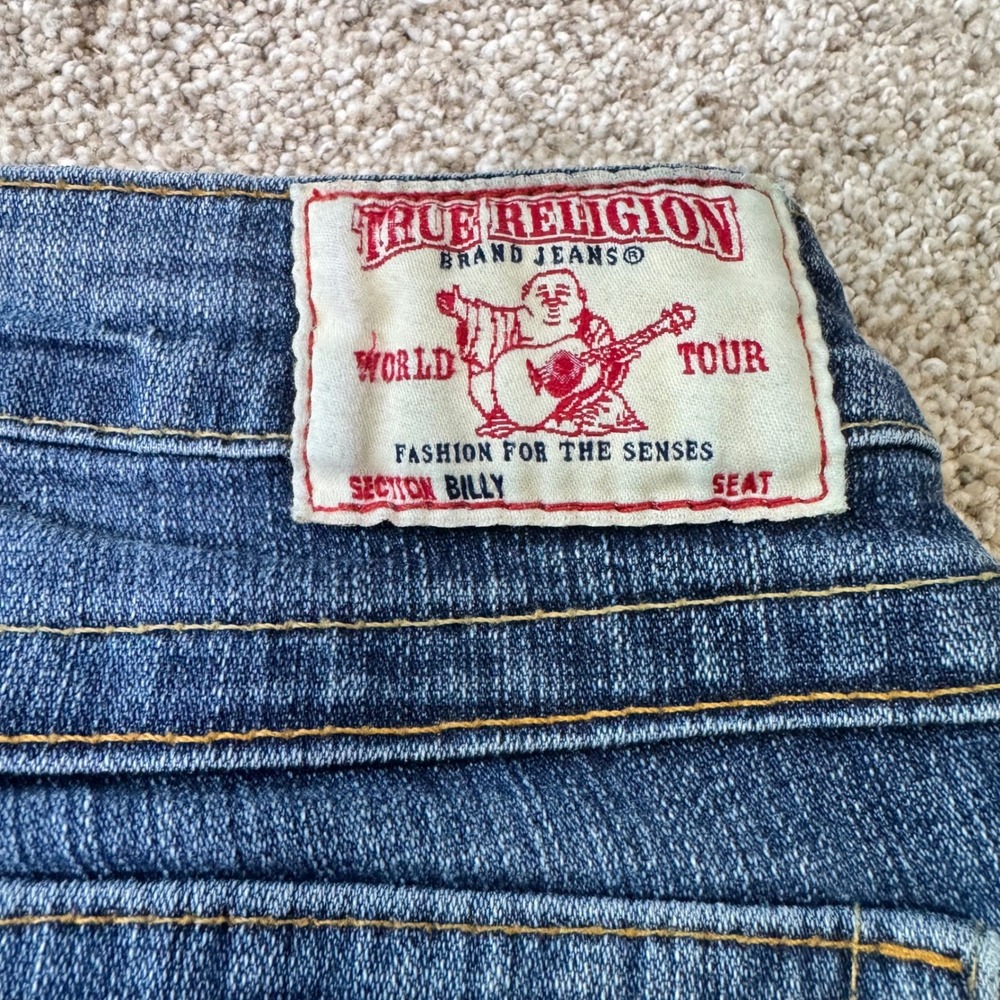 Vintage True Religion Billy Low Rise Bootcut Jeans Women's Size 26 Y2K - Picture 5 of 7